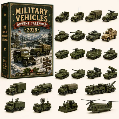 💯🚜🚗🎄 2026 Vehicle Advent Calendar Collection – 24 Days of Classic Machines, Trucks & Military Legends 🎁✨
