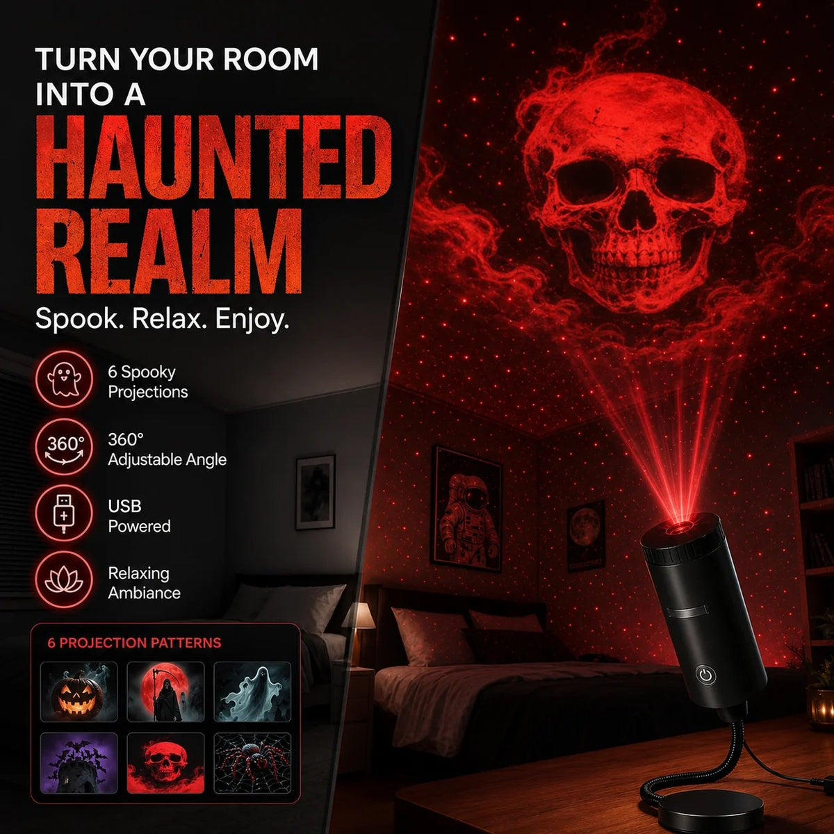✨Plug-&-Play HD Christmas Projector – 6 or 10 Festive Scenes(📦Buy 3 Free Shipping)
