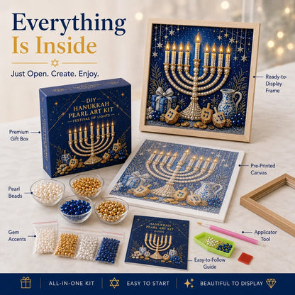 🎁Last Day 49% OFF - 🕎✨DIY Hanukkah Pearl Art Kit
